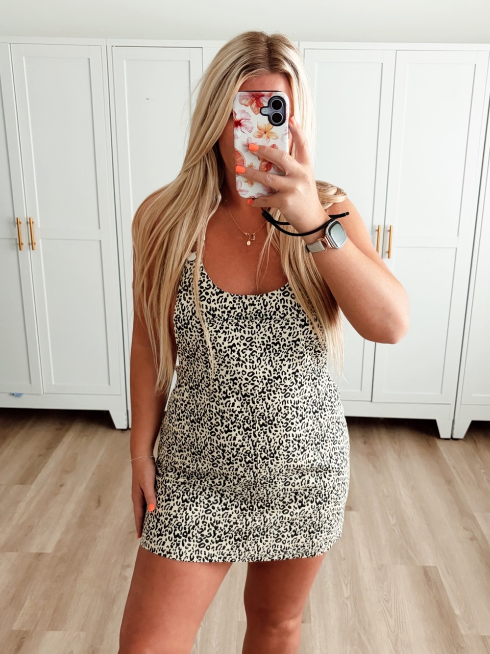 🆕 NWT beige and black leopard print overall dress